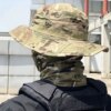 Cagoule de Camouflage tactique de l'armée, chapeau seau, écharpe de chasse, cyclisme militaire Multicam, guêtre de cou Bandana
