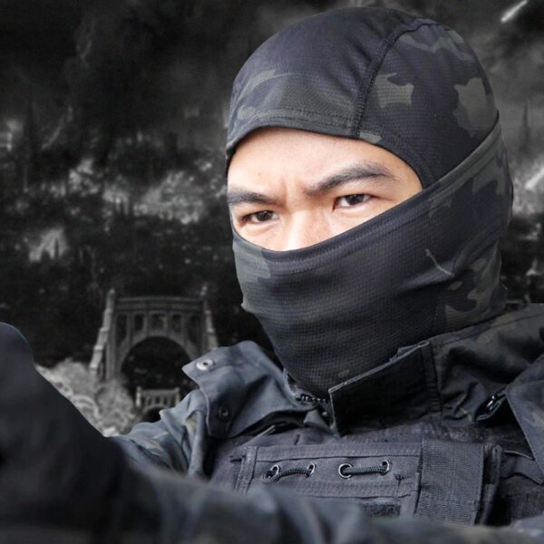 Masque de camouflage tactique Multicam, écharpe cagoule, couverture faciale de Camping, pêche, chasse Wargame, Moto militaire, doublure de casque, chapeaux pour hommes