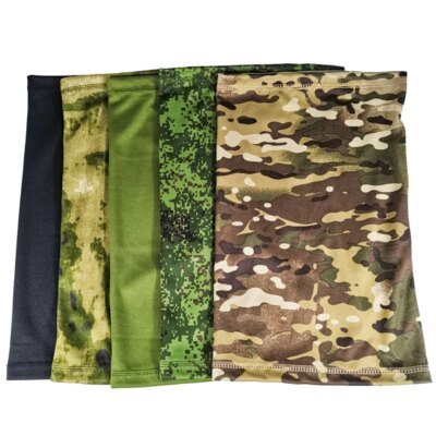 Foulard de camouflage Multicam pour homme et femme, masque de cou, couverture de visage, bandana, soleil cool, militaire, cyclisme, chasse, randonnée, camping
