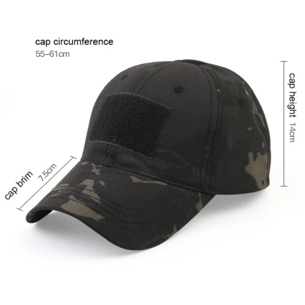 CamSolomon-Casquette de Baseball pour Homme et Femme, Style Militaire, Camouflage, Randonnée, html dans la Jungle – Image 5