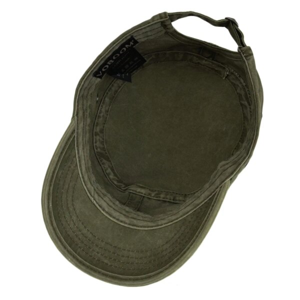 VOBOOM-Casquettes militaires de cadets en coton lavé pour hommes, chapeaux plats vintage réglables, design unique, trou d'air – Image 5