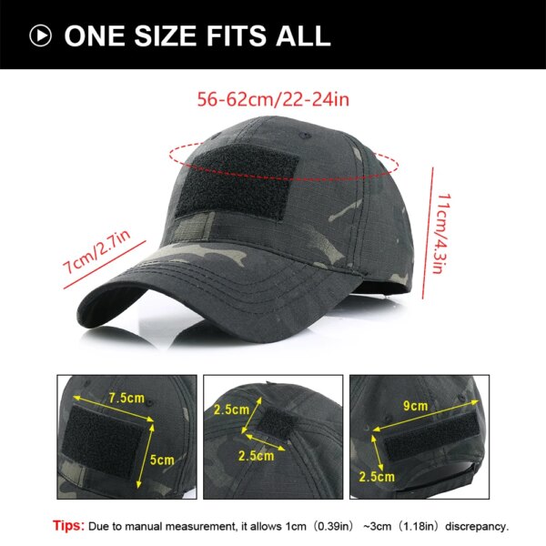Casquette de Baseball armée Multicam pour hommes et femmes, Camouflage tactique, army militaire, airsoft ,soldat, Combat, Paintball, ajustable, chapeau de soleil d'été – Image 6