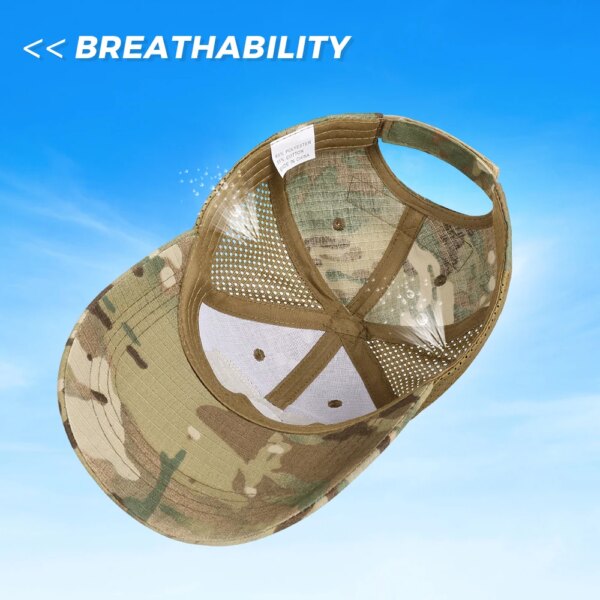 Casquette de Baseball, Camouflage militaire tactique de l'armée, Combat , army airsoft Paintball hat, Football cap, classique réglable, Snapback, chapeaux de soleil pour hommes femme – Image 4