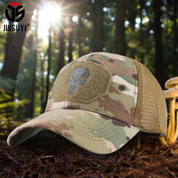 Casquette de Baseball, Camouflage militaire tactique de l'armée, Combat , army airsoft Paintball hat, Football cap, classique réglable, Snapback, chapeaux de soleil pour hommes femme – Image 3