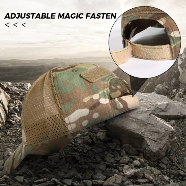 Casquette de Baseball, Camouflage militaire tactique de l'armée, Combat , army airsoft Paintball hat, Football cap, classique réglable, Snapback, chapeaux de soleil pour hommes femme – Image 5