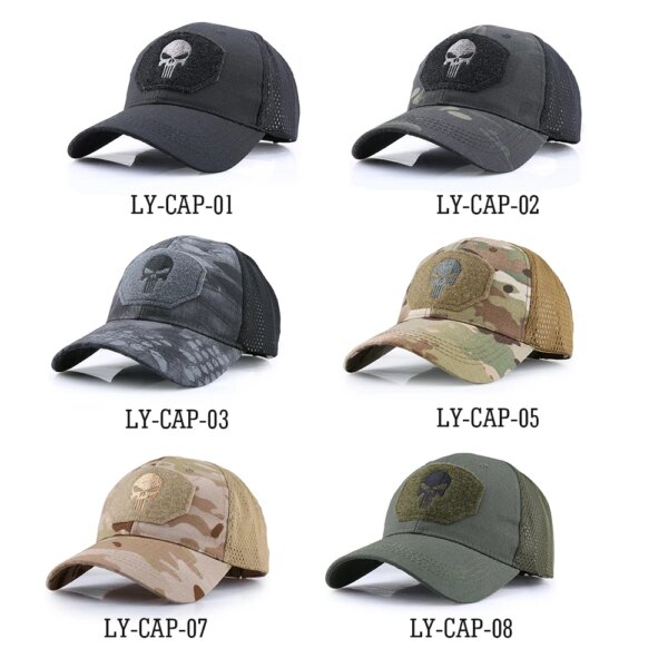Casquette de Baseball, Camouflage militaire tactique de l'armée, Combat , army airsoft Paintball hat, Football cap, classique réglable, Snapback, chapeaux de soleil pour hommes femme – Image 2