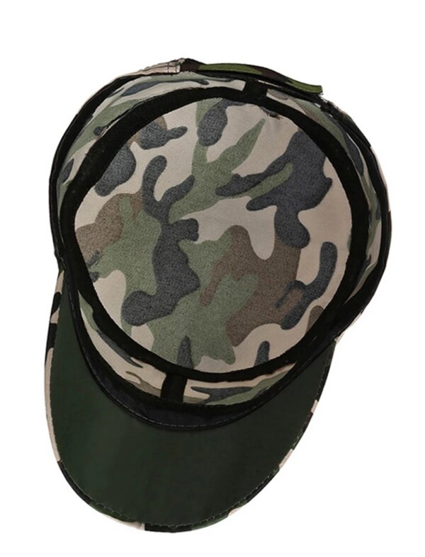 Casquettes de Baseball Vintage pour hommes et femmes, en coton, Camouflage, plat, ajustable, pour l'extérieur, visière respirante, protection solaire, chapeau décontracté – Image 4