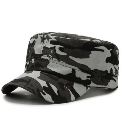 Casquettes de Baseball Vintage pour hommes et femmes, en coton, Camouflage, plat, ajustable, pour l'extérieur, visière respirante, protection solaire, chapeau décontracté