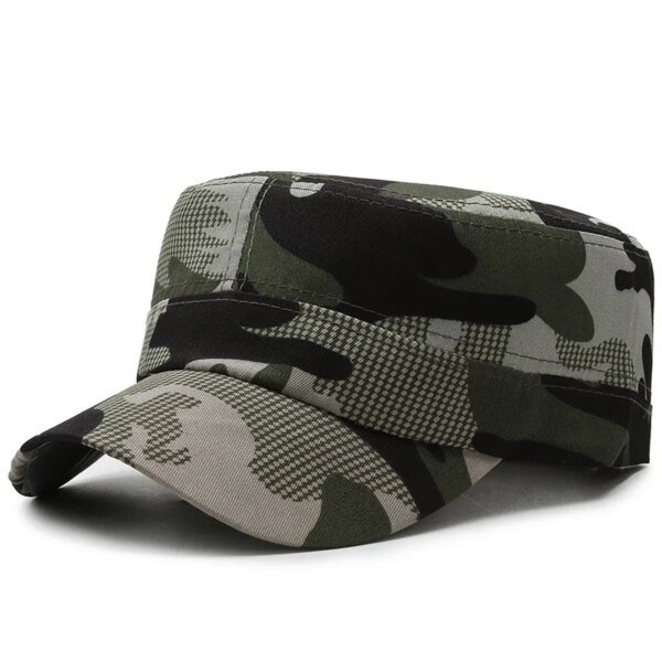 Casquettes de Baseball Vintage pour hommes et femmes, en coton, Camouflage, plat, ajustable, pour l'extérieur, visière respirante, protection solaire, chapeau décontracté