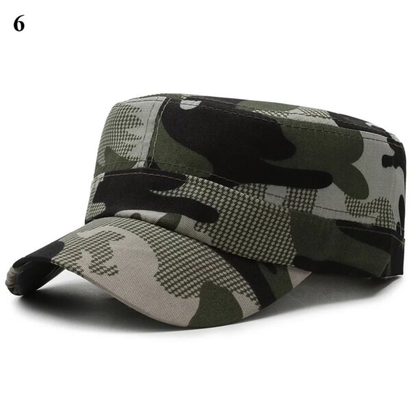 CamSolomon-Casquette Plate Militaire pour Femme et Homme, Chapeau de Baseball, Ajustable, Classique, à la Mode, Soldat, Parasol – Image 3