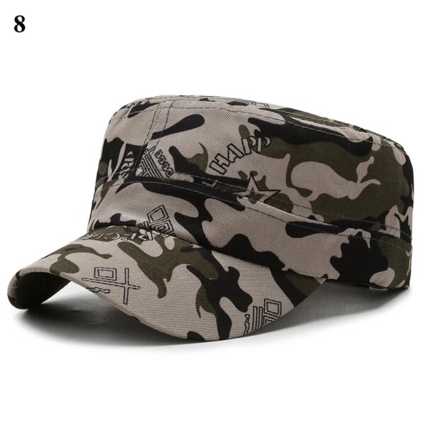 CamSolomon-Casquette Plate Militaire pour Femme et Homme, Chapeau de Baseball, Ajustable, Classique, à la Mode, Soldat, Parasol