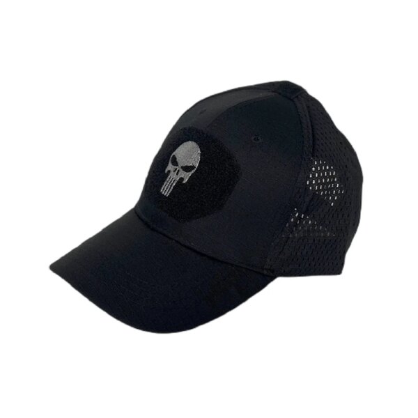 Casquettes de randonnée réglables en maille respirante, casquette tête de mort, camouflage militaire, pare-soleil Airsoft, chapeau de camionneur, snapback de baseball de chasse