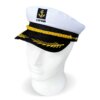 Chapeau de Capitaine Militaire Ajustable pour Homme et Femme, Casquette Marine Adelo, Costume de ix, Accessoires de Robe de Barrage