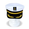 Chapeau de Capitaine Militaire Ajustable pour Homme et Femme, Casquette Marine Adelo, Costume de ix, Accessoires de Robe de Barrage