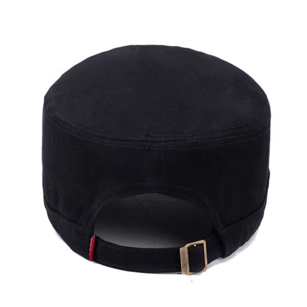 Chapeau en coton brodé CamSolomon pour hommes, casquette du corps des Marines des États-Unis, chapeaux militaires, chapeau haut de forme plat, marine américaine, 2019 – Image 6