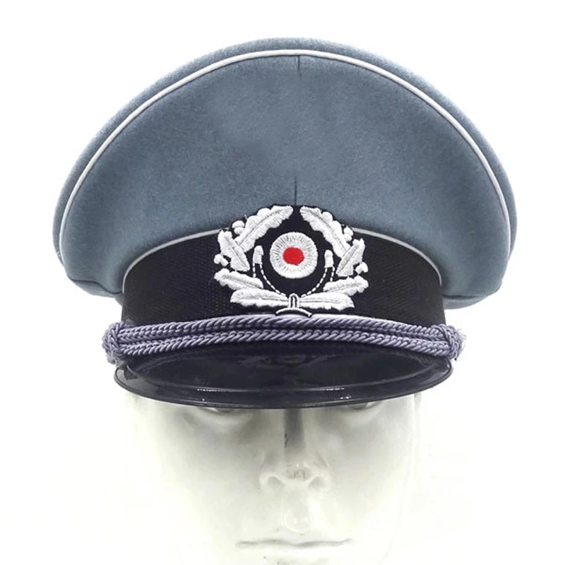 Chapeau en laine de l'armée allemande de la seconde guerre mondiale, WH M36, casquette à visière argentée, cosplay de terrain, souvenir
