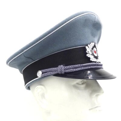 Chapeau en laine de l'armée allemande de la seconde guerre mondiale, WH M36, casquette à visière argentée, cosplay de terrain, souvenir