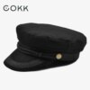 21140-894b4f.jpg COKK â casquette militaire noire pour femmes, Style britannique, gris marine, chapeau haut de forme