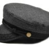 21142-a8768c.jpg COKK â casquette militaire noire pour femmes, Style britannique, gris marine, chapeau haut de forme