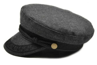 21142-a8768c.jpg COKK â casquette militaire noire pour femmes, Style britannique, gris marine, chapeau haut de forme
