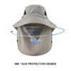 Chapeau à large bord avec protection UV pour homme et femme, casquette de soleil pour voyage, plage, escalade, pêche, randonnée, été