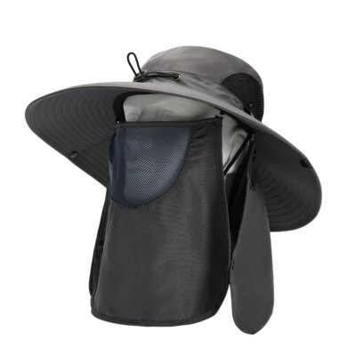 Summer Sun Hats UV Protection Outdoor Hunting Fishing Cap for Men Women Hiking Camping Visor Bucket Hat Removable Fisherman Hat