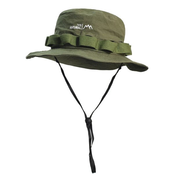 Chapeau seau en coton pour hommes et femmes, solide, respirant, décontracté, Boonie, pêche, mode, Safari, été, randonnée, soleil – Image 2