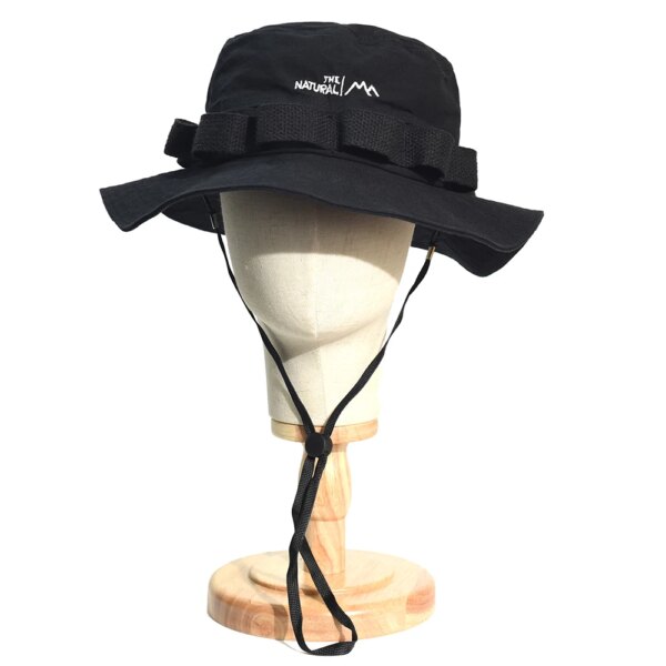 Chapeau seau en coton pour hommes et femmes, solide, respirant, décontracté, Boonie, pêche, mode, Safari, été, randonnée, soleil – Image 4