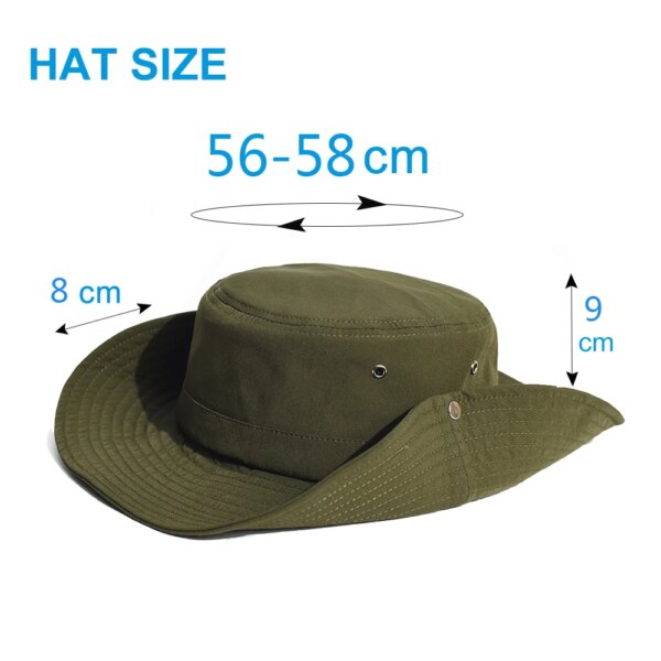 Chapeaux seau d'été pour hommes et femmes, chapeau de pêche à séchage rapide, Panama respirant, casquette de chasse, casquette de Protection solaire en plein air – Image 2