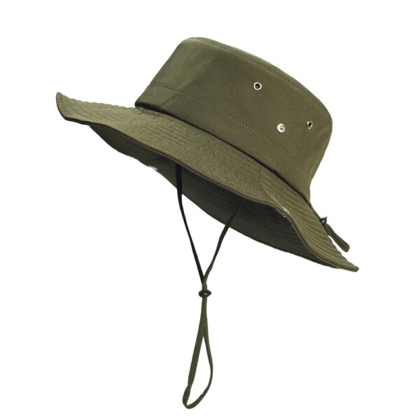 Chapeaux seau d'été pour hommes et femmes, chapeau de pêche à séchage rapide, Panama respirant, casquette de chasse, casquette de Protection solaire en plein air – Image 6