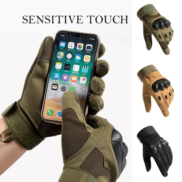 Gants tactiques à écran tactile, mitaine de Ski pour moto, moto, escalade Airsoft, gants de Combat de l'armée
