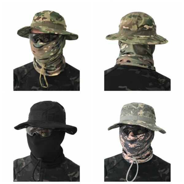 DulCamSolomon-Casquette militaire pour hommes et femmes, chapeau de l'armée, chapeau de soleil, sports de plein air, pêche, randonnée, chasse, escalade, E27 – Image 3