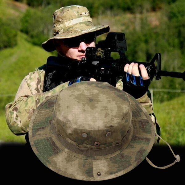 DulCamSolomon-Casquette militaire pour hommes et femmes, chapeau de l'armée, chapeau de soleil, sports de plein air, pêche, randonnée, chasse, escalade, E27 – Image 2
