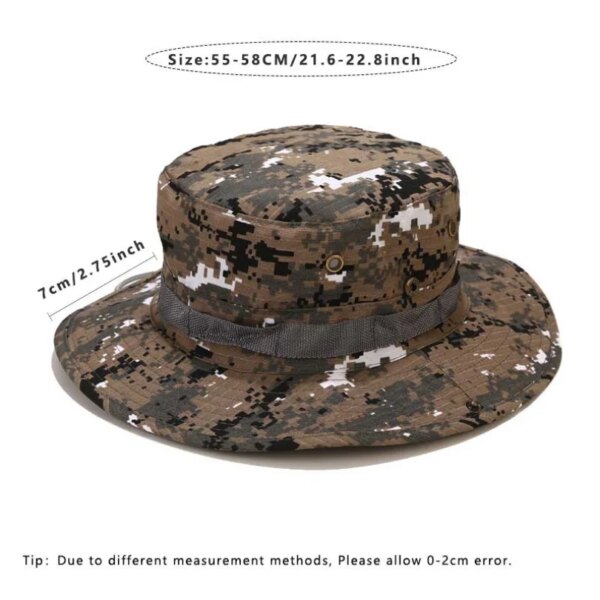 Chapeau d'été camouflage E27 pour hommes, respirant, pliable, plein air, jungle, randonnée, pêche, casquettes ander, léger, décontracté, voyage, plage, soleil