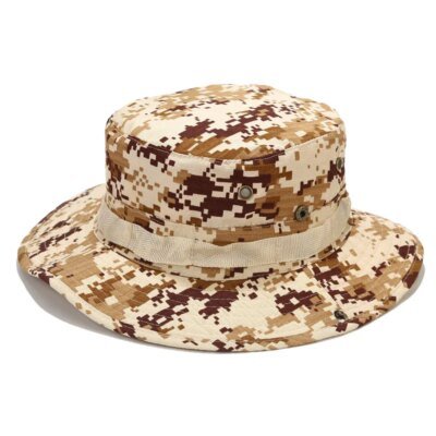 Chapeau d'été camouflage E27 pour hommes, respirant, pliable, plein air, jungle, randonnée, pêche, casquettes ander, léger, décontracté, voyage, plage, soleil