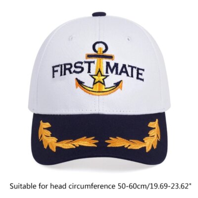 Chapeau unisexe pour adulte, Costume de capitaine de marin, chapeau de Baseball brodé pour Cosplay marin