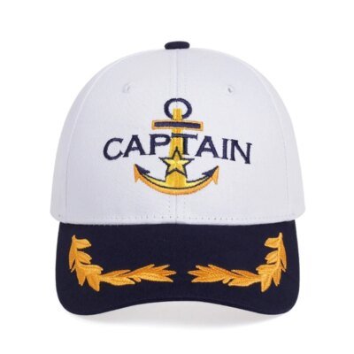 Chapeau unisexe pour adulte, Costume de capitaine de marin, chapeau de Baseball brodé pour Cosplay marin