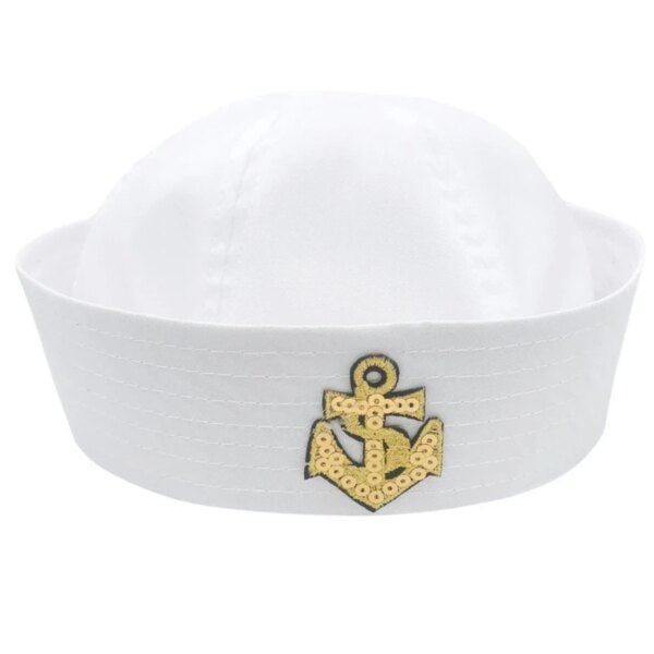 Costume de chapeau de capitaine pour femmes et hommes, pour adolescents, décoration de fête de marin, déguisement Cosplay – Image 3