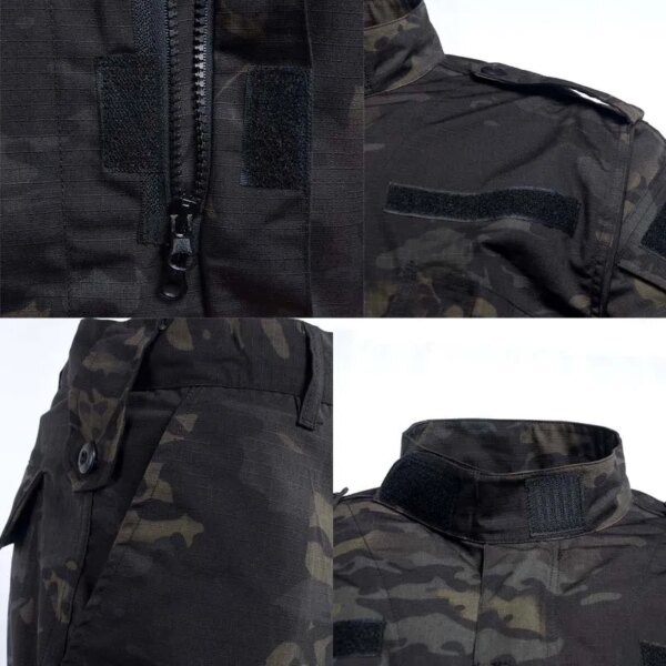 Uniforme militaire de Combat, combinaison tactique, manteau de l'armée, pantalon, Camouflage de pêche, vêtements de chasse militaires, Softair Multicam Airsoft – Image 5