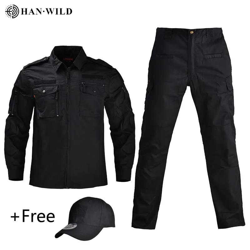 black with caps