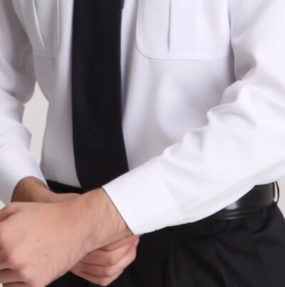 Uniforme de sécurité blanc à manches longues pour hommes, vêtements de personnel de portiers d'hôtel, uniformes de travail élégants pour hommes, vestes pour hommes, Royaume-Uni, cadeaux, livraison gratuite