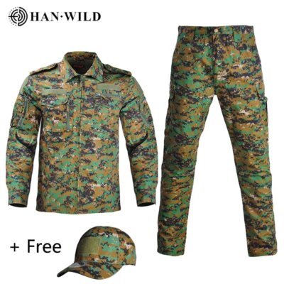 CamSolomon-Uniforme militaire, chemise de skip militaire, vêtements moulants, CS Softair, vêtements de travail pour hommes avec casquettes