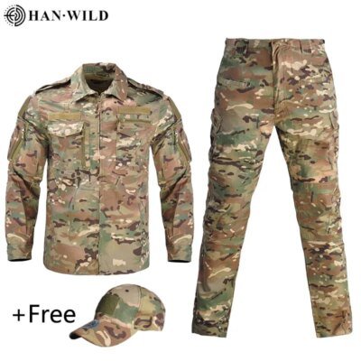 CamSolomon-Uniforme militaire, chemise de skip militaire, vêtements moulants, CS Softair, vêtements de travail pour hommes avec casquettes