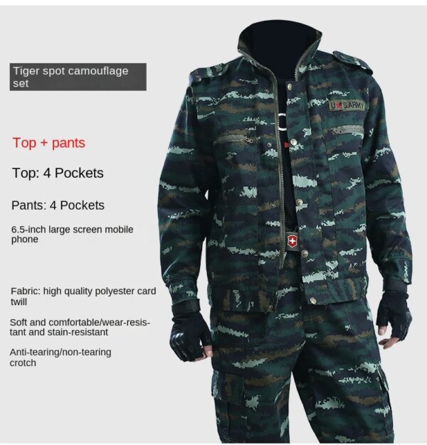 Uniforme militaire pour hommes, vêtements de travail d'officier, uniformes militaires RapDuty pour hommes, vêtements Airsoft de l'armée, printemps, automne