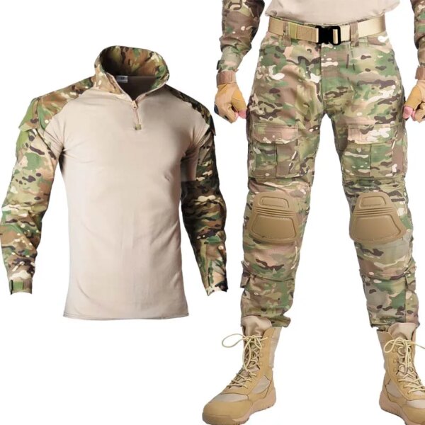 Chemise et pantalon de sniper imbibés de mousse pour hommes, chemise de sniper, uniforme militaire américain, olympiques d'extérieur camouflage de l'armée – Image 6