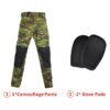 Combinaisons à capuche pour hommes, uniforme militaire, pantalon, armée, paintball, airsoft, vêtements pour hommes imbibés, chemise de randonnée avec coussinets