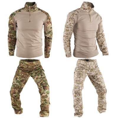 CamSolomon-Uniforme militaire Dulsowed, ensemble chemise et pantalon, vêtements Airsoft de l'armée CP, chemises d'entraînement de chasse, ensembles de paintball