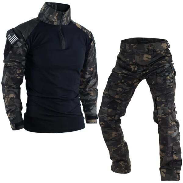 CamSolomon-Uniforme militaire Dulsowed, ensemble chemise et pantalon, vêtements Airsoft de l'armée CP, chemises d'entraînement de chasse, ensembles de paintball – Image 3