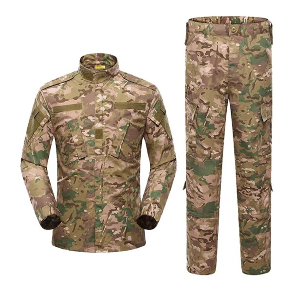 Uniforme militaire camouflage imbibé de poussière, ensembles de vêtements de l'armée CamSolomon, chasse, pêche, paintball imbibé, équipement d'entraînement, AY048 – Image 2