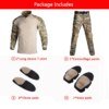 22509-666fbf.jpg Uniforme militaire de Camouflage tactique, vĂȘtements de l'armĂ©e amĂ©ricaine pour hommes, combinaison de chasse Airsoft, chemise de Combat + pantalon Cargo + 4 coussinets
